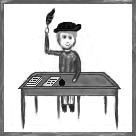 obrazek przedstawiający pisarza